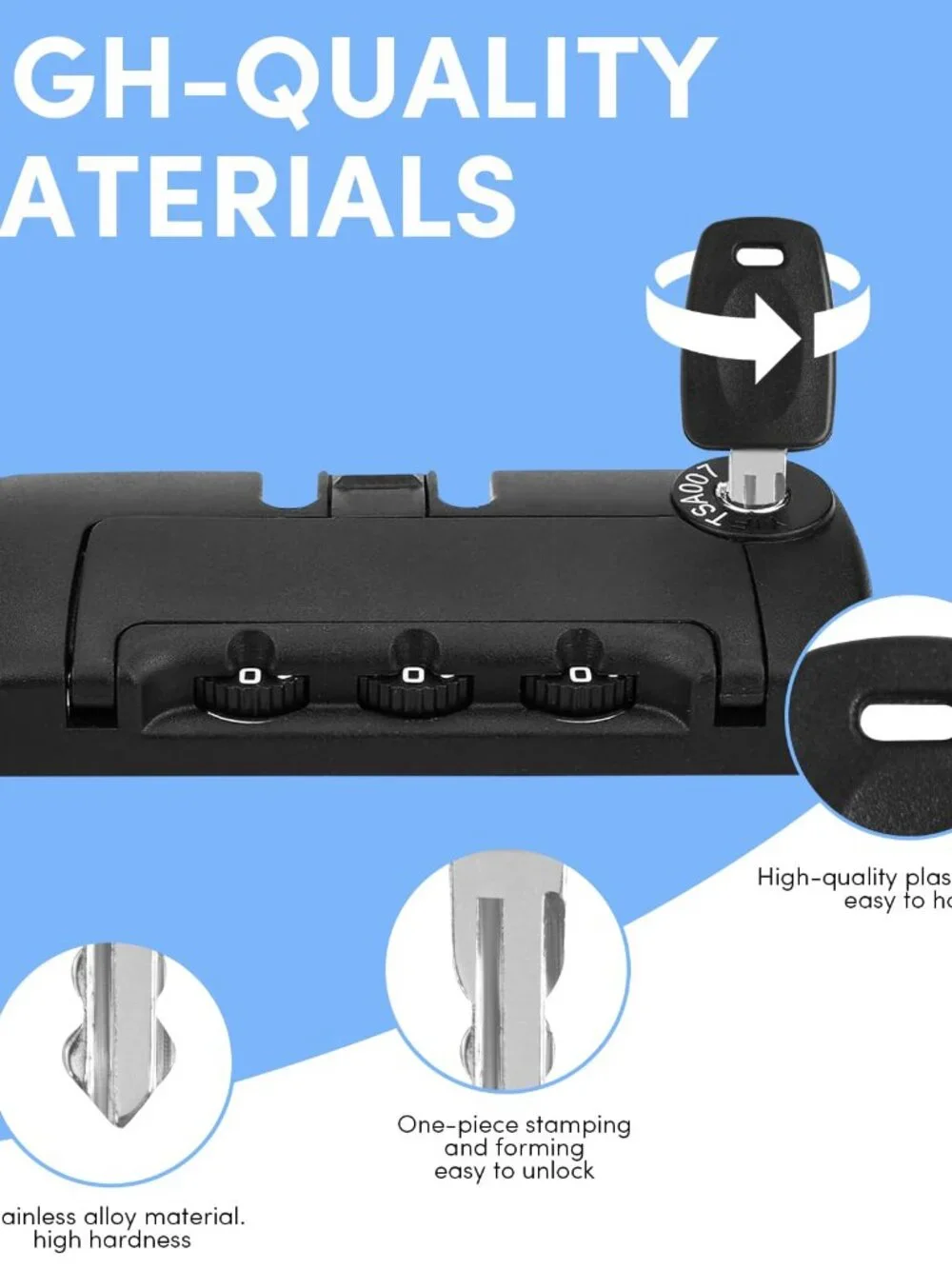 TSA Key,Travel Sentry Approved 007 002 Universal Lock Key Master Suitcase Keys w